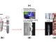 Figure 1. a) schematic of natural tooth and artificial DI; b) schematic of Ti-alloy DI; c) picture showing green plasma and array of vertical Ti-alloy DIs being coated (also shown is a schematic of industrial large array of DIs projected for low-cost fabrication of UNCDTM-coated DIs); d) cross-section SEM image of UNCDTM-coated Ti-alloy DI; e) X-ray and optical images of UNCD-coated DI in patient’s mouth; f) picture of patient with implanted UNCDTM -coated DI, including test demonstrating excellent osseointegration.