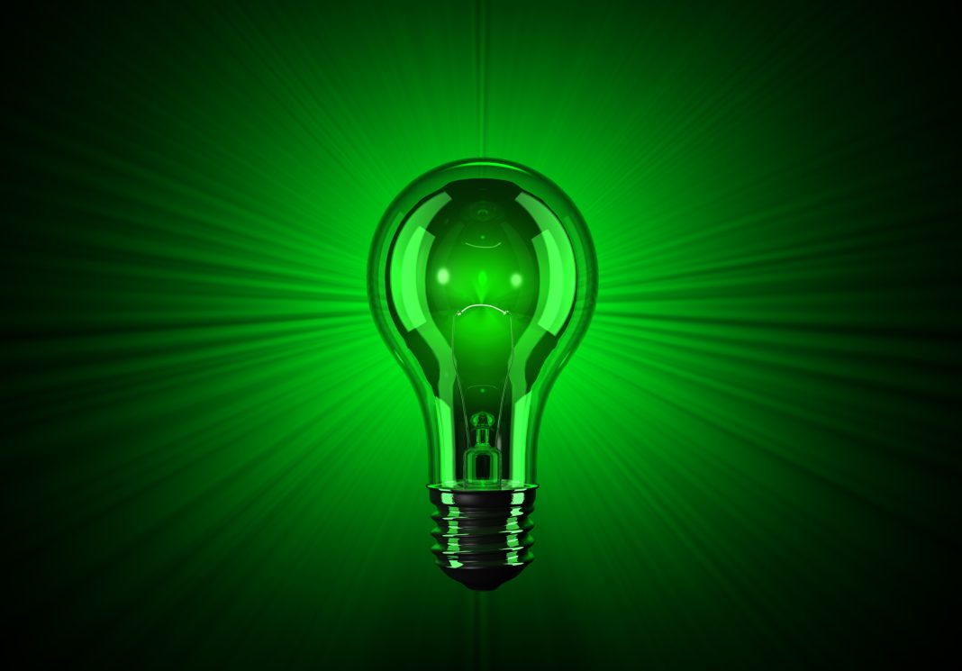 Green Light Bulb
