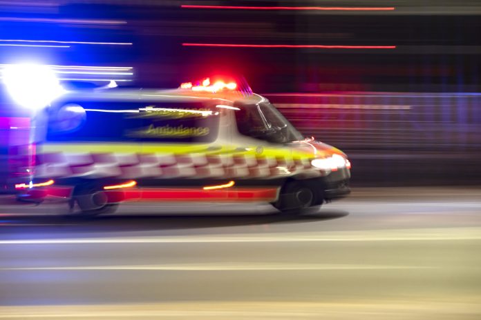 Ambulance reaching on the Harbour Bridge, Sydney