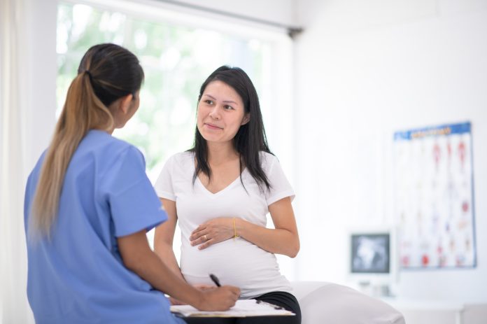 Pregnant woman goes for medical check-up