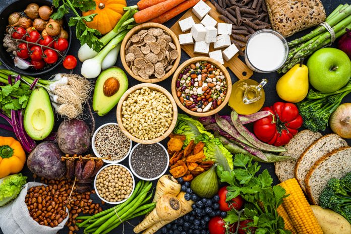 Veganism: large group of fruits, vegetables and soy products