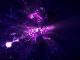 Elementary particle core of rotating sub atomic quantum matter with orbiting neutrinos. Creative concept 3D illustration for light protons, time and gravity, or ideas of energy cells and cold fusion.