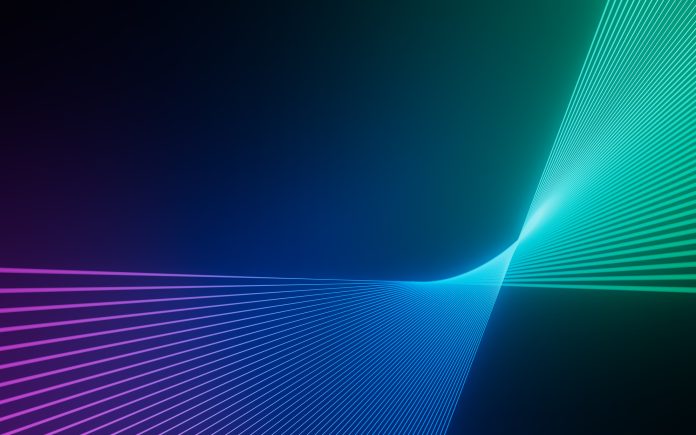 Digital Transformation Abstract Colorful Lines Growth Leadership