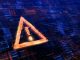 Computer Hacked, System Error, Virus, Cyber attack, Malware Concept. Danger Symbol. 3d rendering.