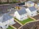 New housing development building houses for increased demand in rural areas