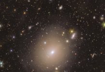 Euclid detects Einstein Ring around NGC 6505 caused by gravitational lensing Euclid image of a bright Einstein ring around galaxy NGC 6505