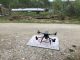 Permafrost Grown’s project UAV, a DGI Matrice 3000 with a LiDAR camera, prepares to take off for a survey at a farm site in Fairbanks, AK.