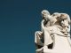 Statue of the ancient Greek philosopher Socrates in Athens, Greece, October 9 2020.