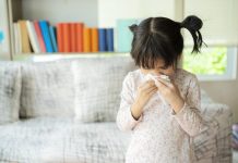 This child is allergic to air or is infected with influenza virus