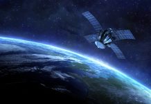 satellite and earth