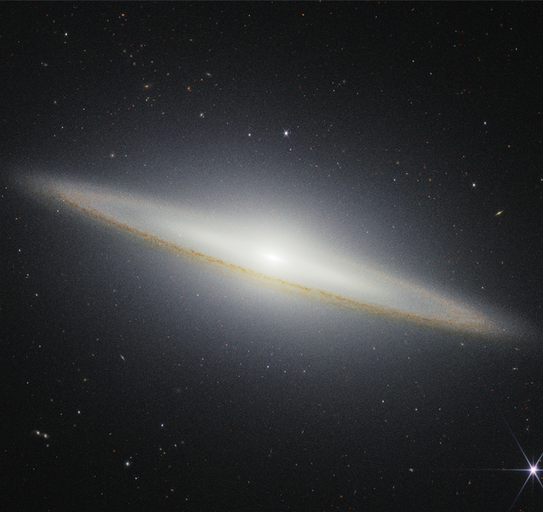NASA’s James Webb Space Telescope recently imaged the Sombrero galaxy with its NIRCam (Near-Infrared Camera), which shows dust from the galaxy’s outer ring blocking stellar light from stars within the galaxy. In the central region of the galaxy, the roughly 2,000 globular clusters, or collections of hundreds of thousands of old stars held together by gravity, glow in the near-infrared.The Sombrero Galaxy is around 30 million light-years from Earth in the constellation Virgo. From Earth, we see this galaxy nearly “edge-on,” or from the side. Credits Image NASA, ESA, CSA, STScI