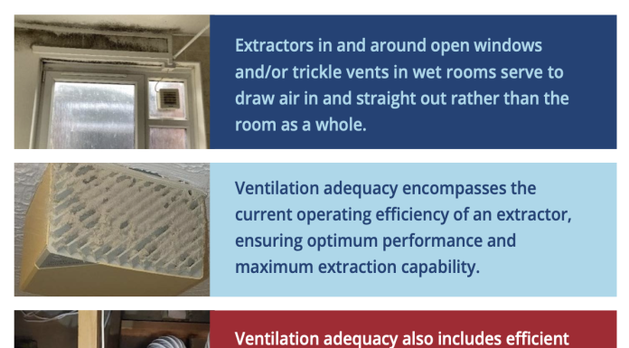 Every day witnessed issues include? damp and mould