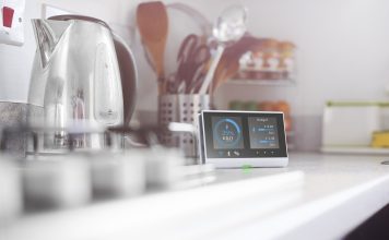 Smart meter in the kitchen