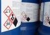 symbol on the chemical tank in factory or laboratory