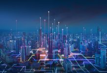 Big data connection technology concept