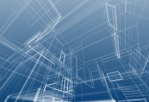 Wire Frame Architectural Background