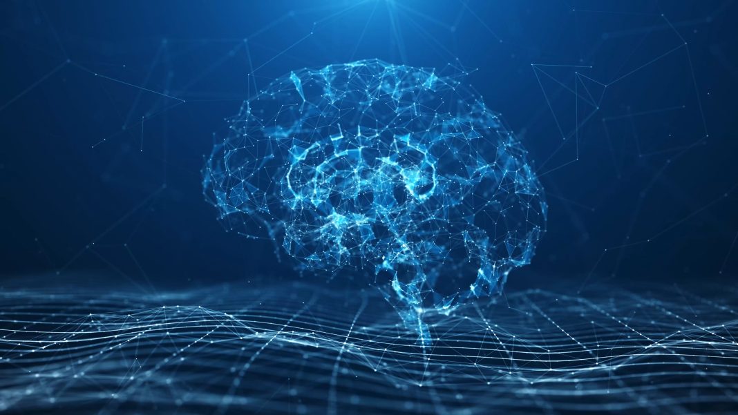 AI microprocessor transfer digital data through brain circuit computer - accompanying research on neurofibrosis