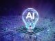AI idea light bulb concept. 3D render