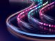 Physical Infrastructure of the Internet. fiber optic networks. abstract concept.