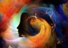 Geometry of the Soul series two. Arrangement of human profile and abstract elements on the subject of spirituality, science, creativity and human mind