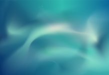 Tirquose abstract background vector color template with space waves illustration. Gradient pattern ready for print or website