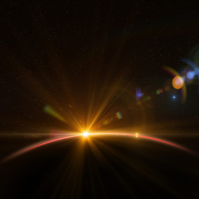 Earth and Rising Sun