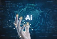Ai technology, Artificial Intelligence. man using technology smart robot AI, artificial intelligence by enter command prompt for generates something, Futuristic technology transformation.