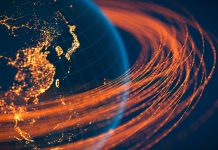 Global Communication - East Asia (World Map Courtesy of NASA)