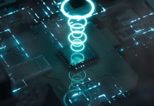 Computer CPU technology chip background