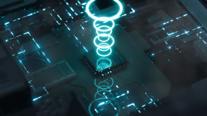 Computer CPU technology chip background