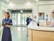 senior nurse chatting to hospital doctor