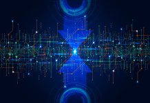 AI Artificial Intelligence chipset on circuit board in futuristic concept suitable for future technology