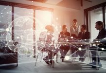 Global business concept. Communication network. Management strategy. Digital transformation.