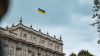 Ukrainian flag on a building in London