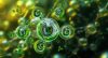 Green ammonia molecular structure: central nitrogen atom bonded to three hydrogen atoms.