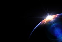Hot Sunrise In Space