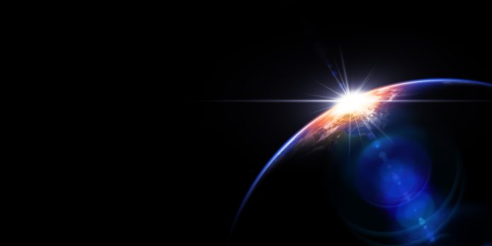 Hot Sunrise In Space