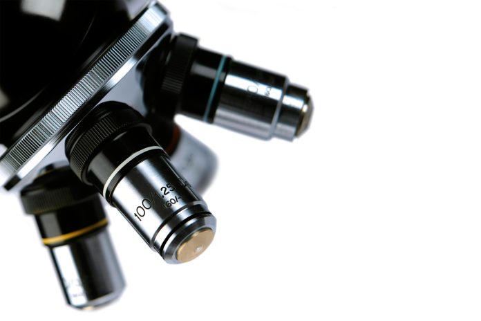 XL microscope lens close-up