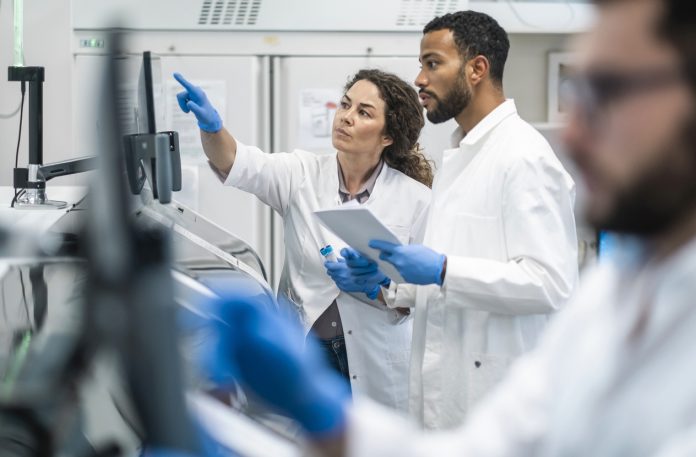 Diverse Lab Colleagues in Thoughtful Analysis