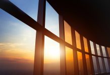 abstract business interior