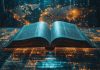 When an open book symbolizes knowledge, a world map emphasizes global interactions and learning chances