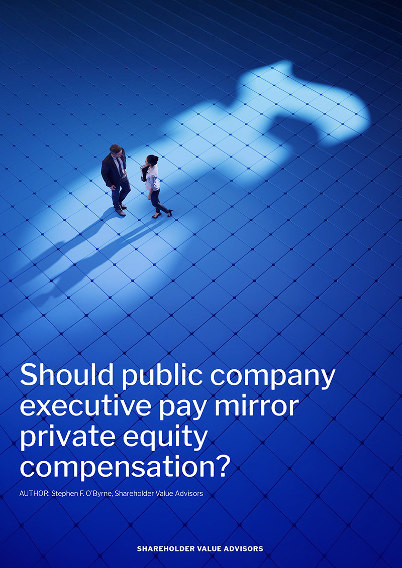 Should public company executive pay mirror private equity compensation?