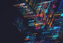 AI - Artificial Intelligence - concept CPU quantum computing. Digital transformation and big data