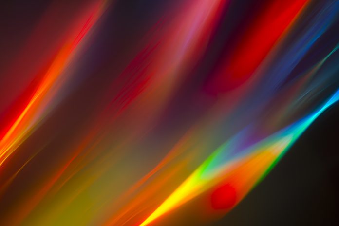 beams Colorful light beams as a background