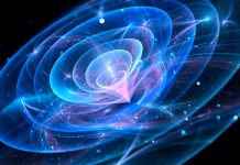 DOE invests $625 million to advance U.S leadership in quantum science Blue glowing quantum waves in space abstract background
