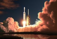 Heavy Rocket Night Launch