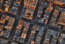 Global urbanisation outpaces population growth, raising sustainability concerns Busy Residential City Area Aerial over City Block Traffic Jams Corporate Success Electric Vehicles Overpopulation Autonomous Vehicles Ai Concept