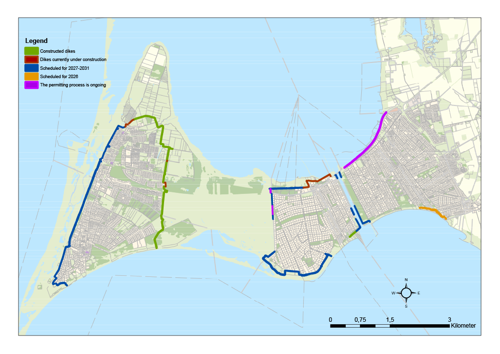 The map shows the project status in autumn 2025