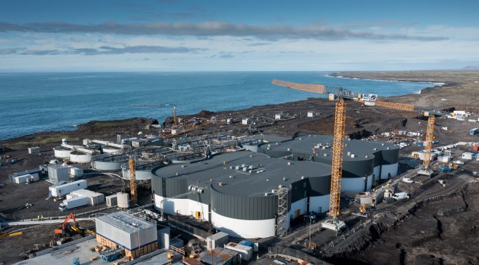 Figure 1: First Water – land-based salmon farm in Iceland