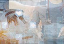 ERC awards €728 million in consolidator grants competition to 349 mid-career researchers Double exposure of Agreement on Cooperation in the field of medicine.chemistry microscope, medicine and medical concept,doctor hand with Stethoscope making research in clinical laboratory science